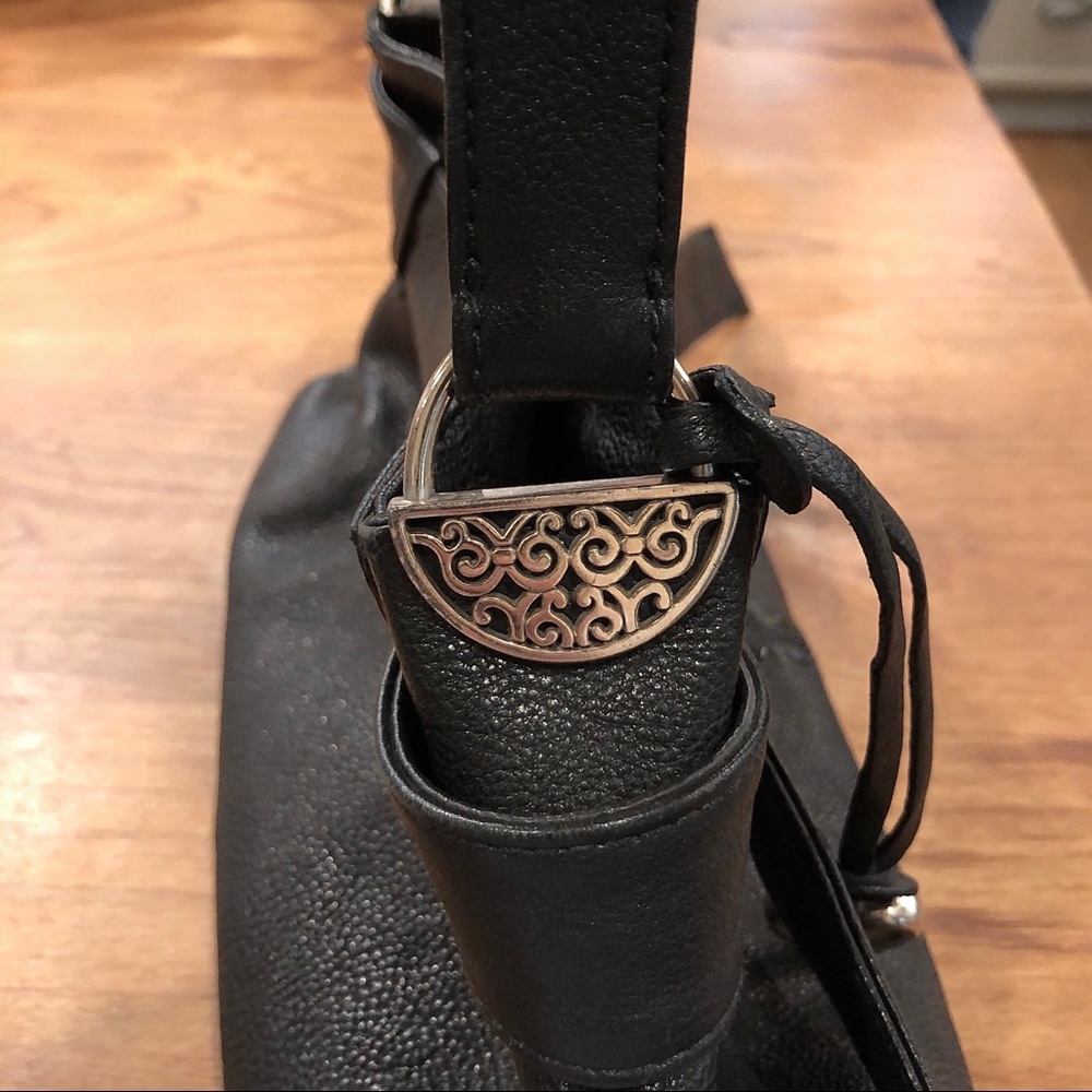 Brighton black leather handbag / shoulder bag - Picture 2 of 4